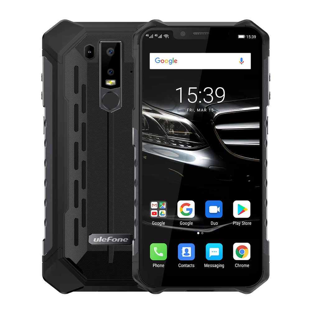 Ulefone Armor 6E IP68 Waterproof Mobile Phones Helio P70 4GB+64GB 6.2&quot 19:9 5000mAh Android 9.0 Smartphone NFC wireless charger |