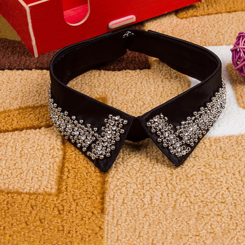 Летняя рубашка искусственный воротник черный галстук украшение для костюма