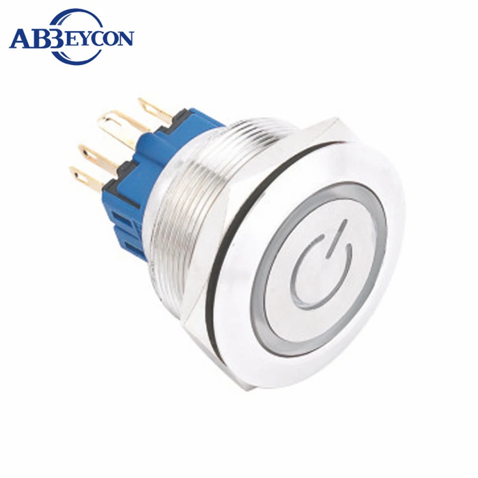 30 мм плоская головка momenatry с кольцевым светодиодным индикатором питания