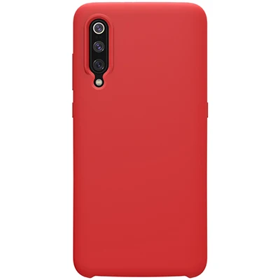 Красный NILLKIN Flex чистый жидкий силиконовый чехол для Xiaomi mi9/mi9 Explore ore прозрачная версия против отпечатков пальцев Мягкая задняя крышка - Цвет: Красный
