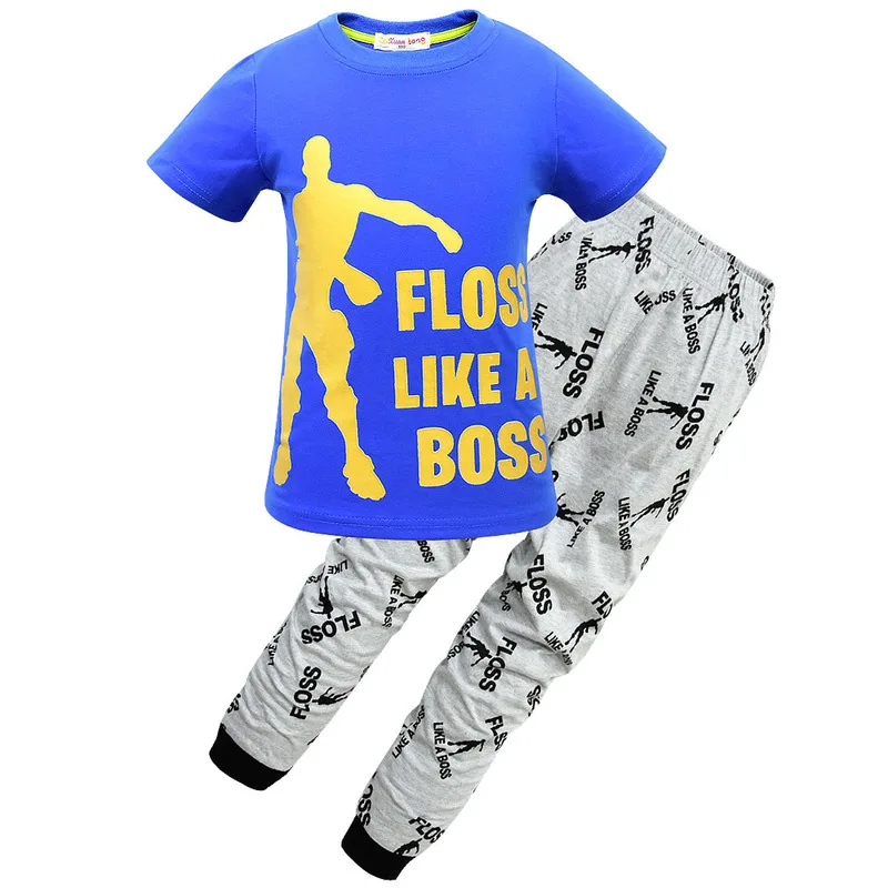 Спортивный костюм с надписью Floss Like A Boss детские пижамы для девочек на ночь одежда