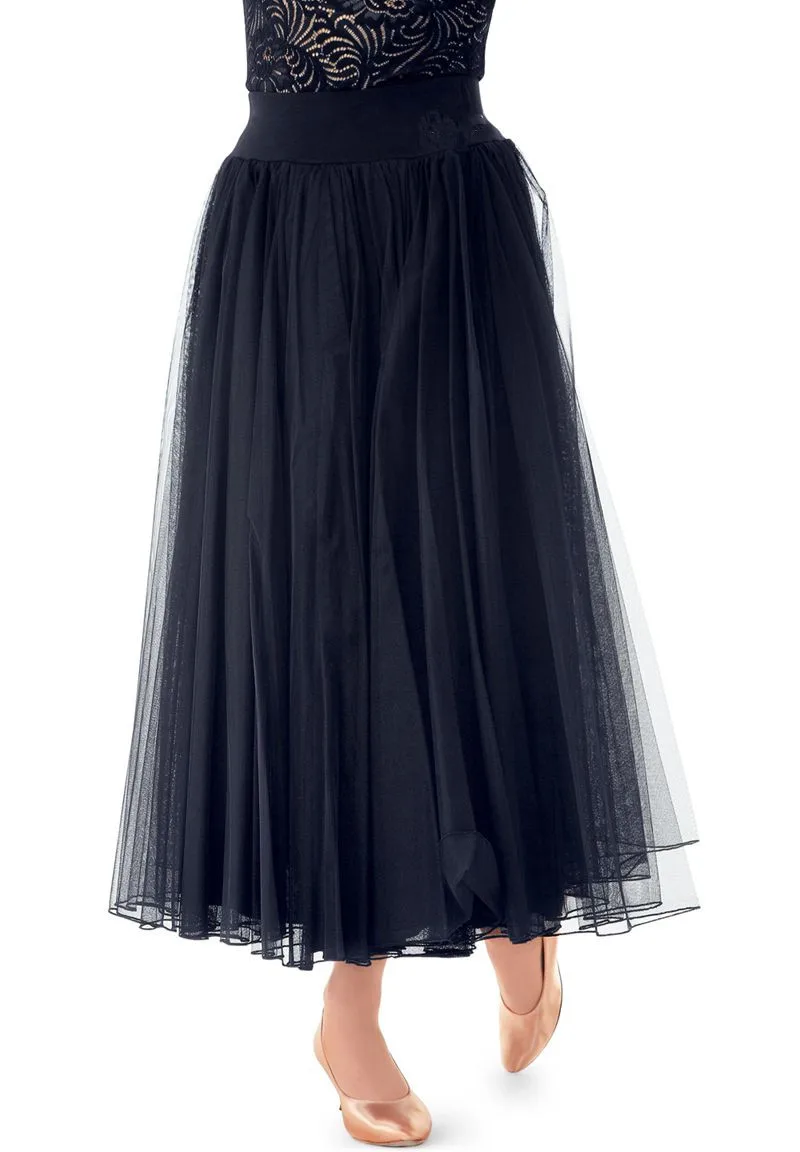Black skirt Стиль Бальные Танцевальные костюмы сексуальные спандекс Марля Бальные танцевальная юбка для женщин Бальные Танцевальные юбки S-3XL - Цвет: Black skirt