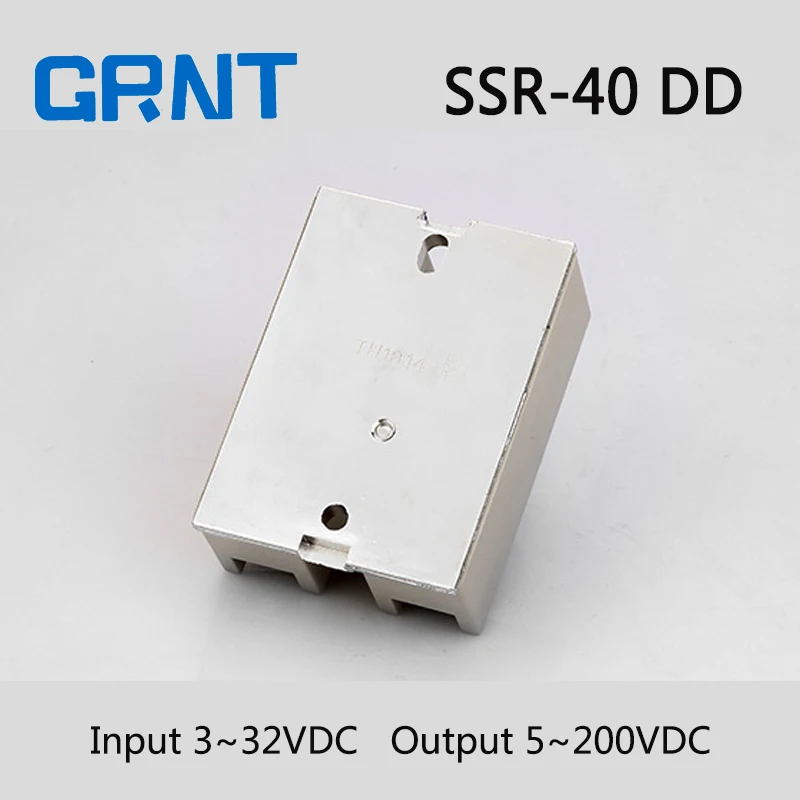 Фото SSR-40DD Однофазное твердотельное реле постоянного тока в SSR вход 3 ~ 32 В выход 5 200 SSR-40DD Однофазное твердотельное реле постоянного тока в SSR вход 3 ~ 32 В выход 5 200
