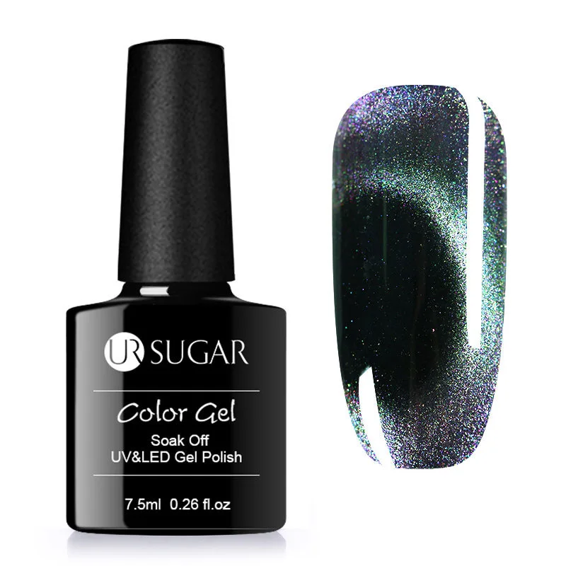 15 Ur Sugar 9D Гель-лак для ногтей глаз хамелеона кота Магнитный Гель-лак долговечный золотой цвет замачиваемый УФ-гель для дизайна ногтей новейший - Цвет: 15