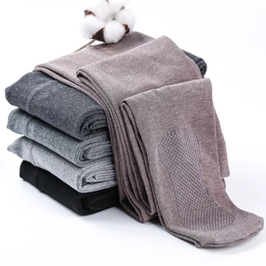 Колготки женские осенне-зимние теплые однотонные хлопковые с эластичной талией