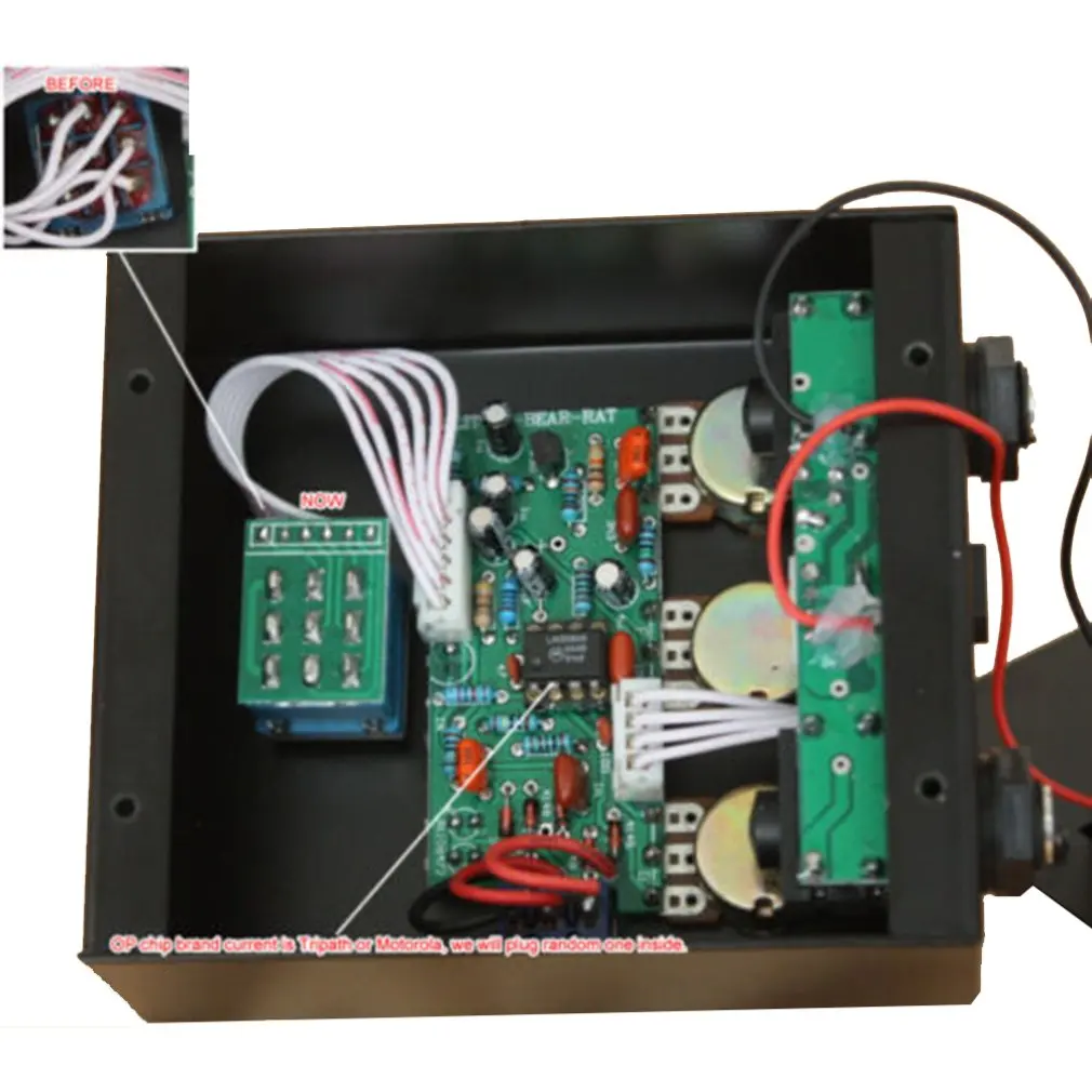 Маленький медведь гитара искажения турбо Stompbox педаль эффектор Motolora LM308AN AU