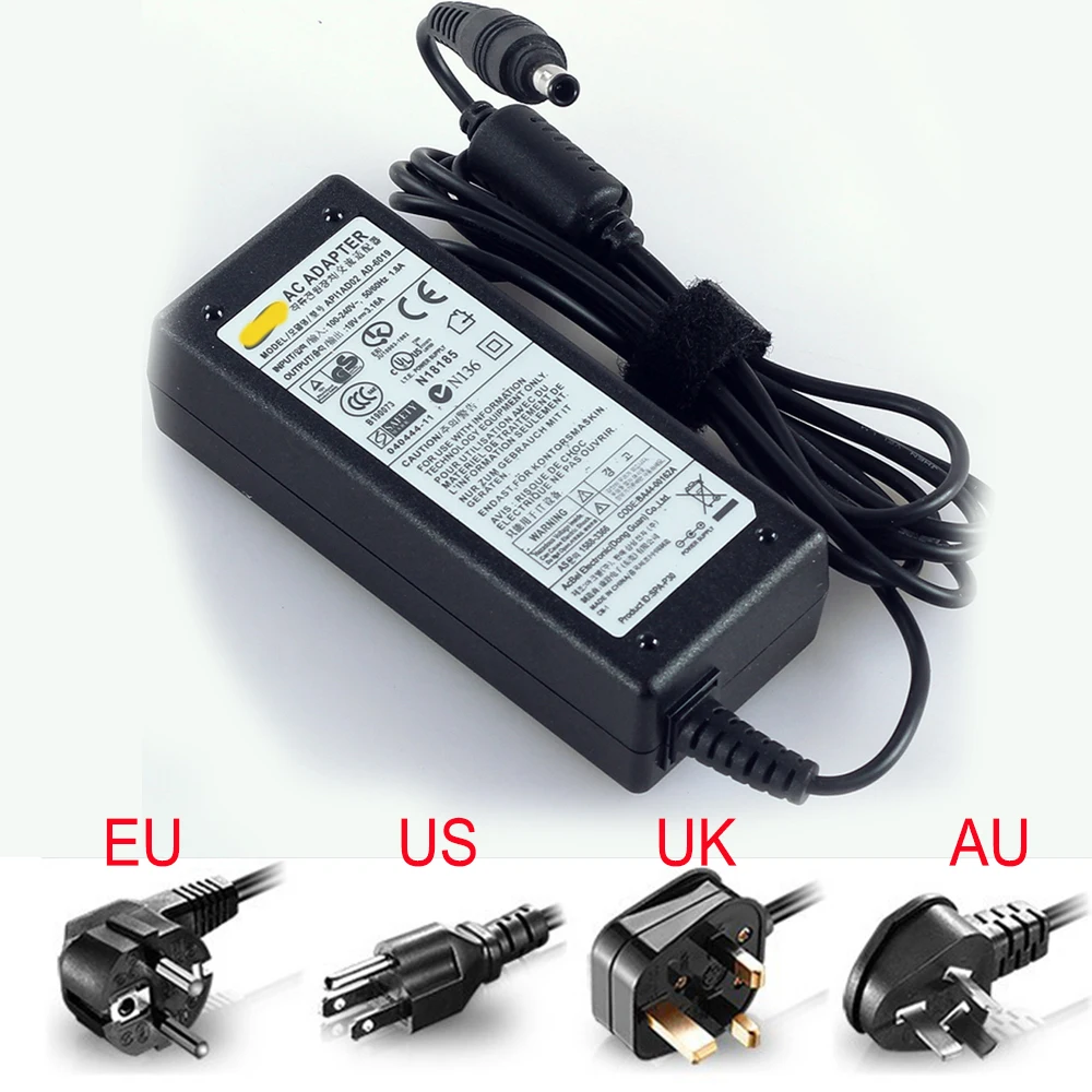 19 в 5 а 3 0 * мм адаптер переменного тока для ноутбука samsung R429 RV411 R428 RV415 RV420 RV515 R540 R510 R522