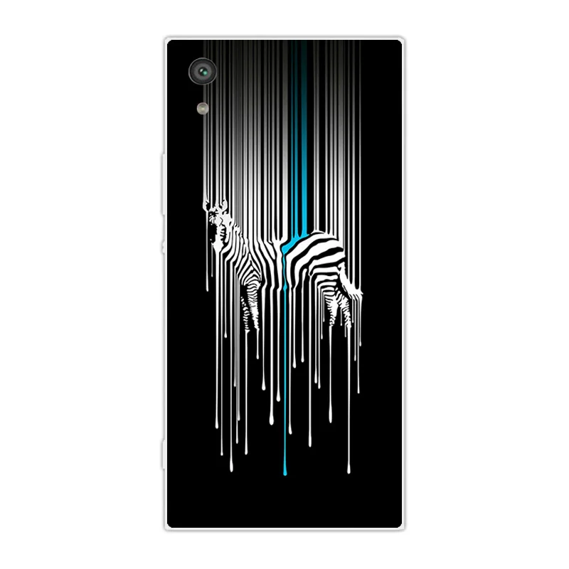 Чехлы для телефонов Sony Xperia XA1 Z6 мягкие чехлы из ТПУ силиконовая забавная кошачья