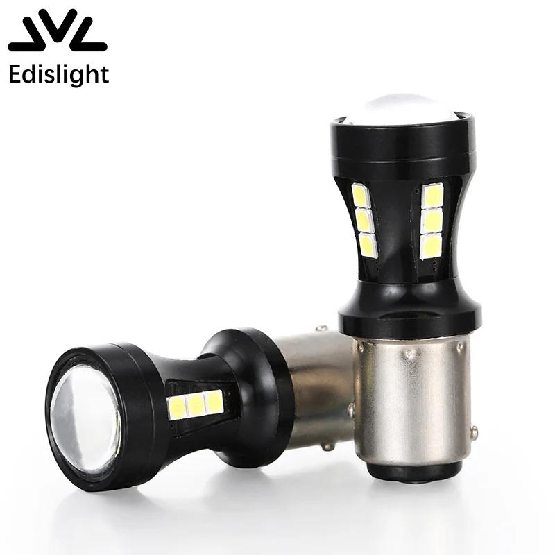 2pcs 1156 BA15S BAU15S P21W No Error 1157 BAY15D P21/5W LED Bulb 3030 18SMD Car Back Up Tail Lamp Brake Turn Signal Light 12V | Автомобили