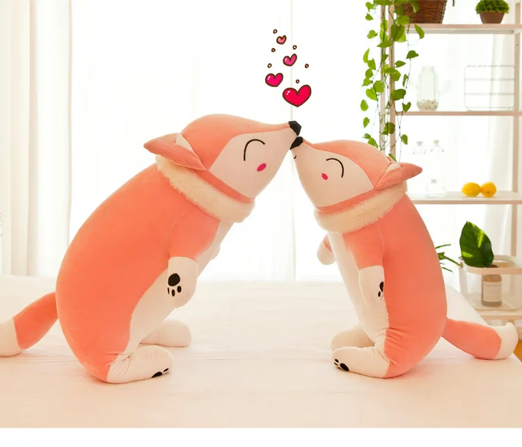 35/50/60 см Kawaii Плюшевые куклы Набивные плюшевые игрушки, игрушки для девочек и для мальчиков, плюшевые игрушки, подушка с рисунком лисы мягкие Животные мягкая игрушка кукла