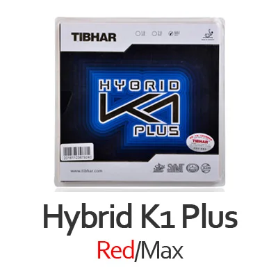 K1 PLUS Red TIBHAR HYBRID K1/K1 PLUS(липкий каучук+ Натяжная губка, удар) пипс-в настольном теннисе резиновая губка для пинг-понга - Цвет: K1 PLUS Red