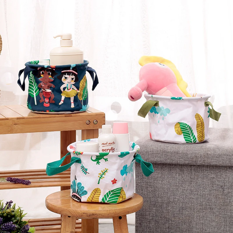 Складная корзина для хранения многофункциональный портативный хлопок