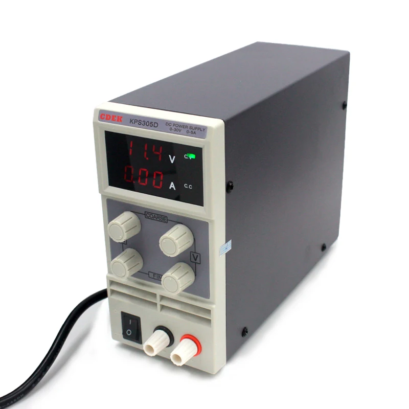 Напряжение регуляторы KPS305D 30 В 5A переключатель лаборатория DC питания 0,1 В 0.01A цифровой Дисплей Регулируемая Мини источник питания постоянного тока