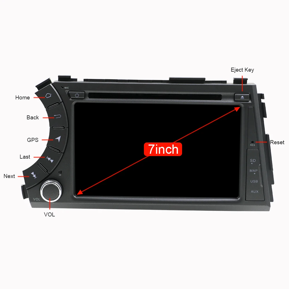 Eunavi Android 9 0 2G + 32G Octa 8 Core автомобильный Dvd для Ssang Yong Ssangyong Actyon Kyron мультимедийная