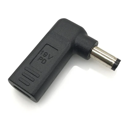 DC5521mm Зарядное устройство для ноутбука адаптер конвертер usb type C Женский Dc разъем питания до 7,4*5,0 мм 4,5*3,0 мм 5,5*2,5 мм для lenovo Asus адаптер для ноутбука - Цвет: DC5521mm