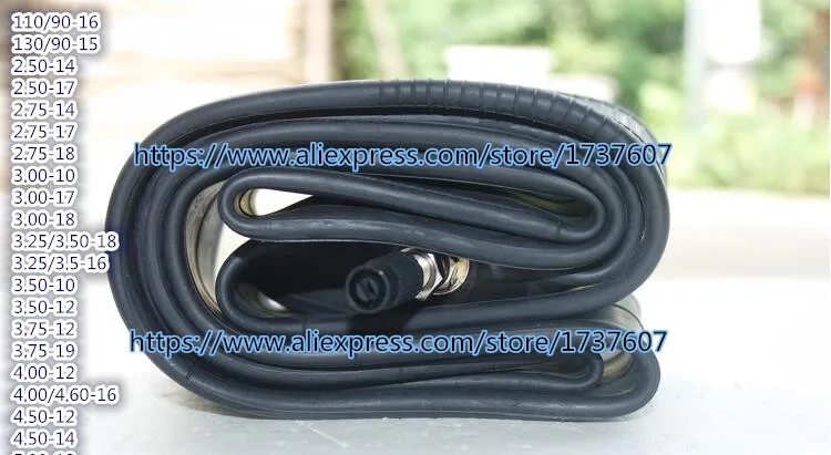 Различные стили внутренняя трубка мотоцикла 110/90 16/130/90 15 и 2 50/2 75/3 00/3 25/3 50/3 75/4 00