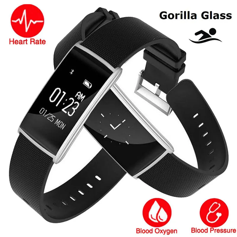 Swim Gorilla Смарт часы браслет пульсометр/монитор артериального давления Cardiaco фитнес