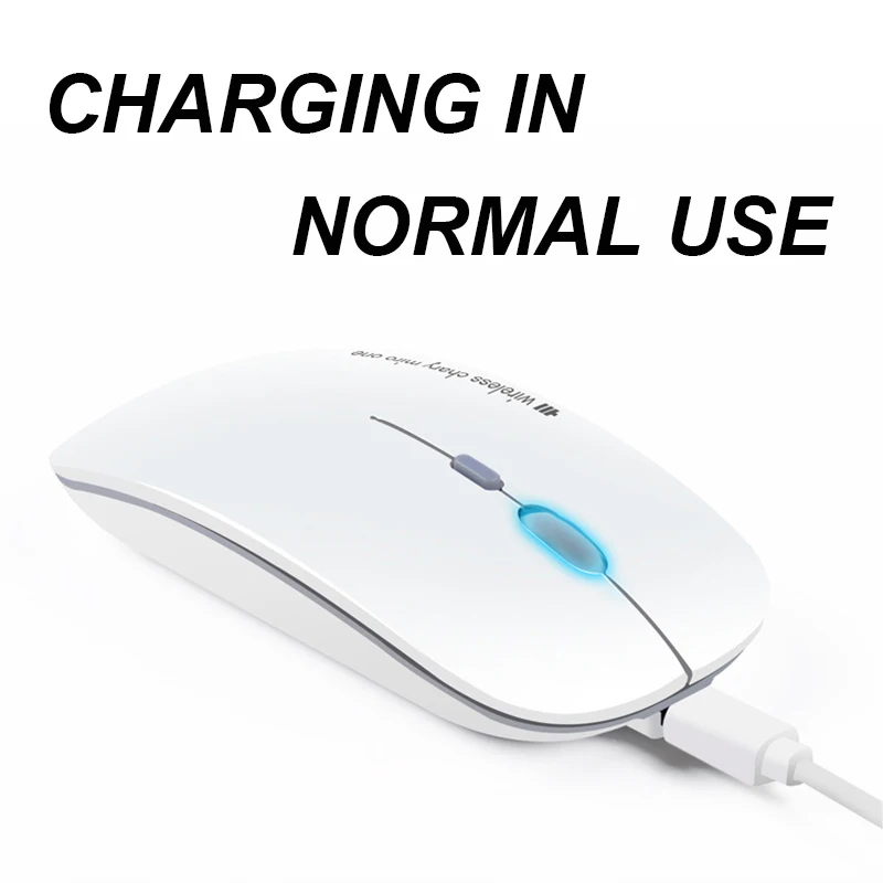 AZZOR N5 перезаряжаемая беспроводная мышь бесшумная оптическая USB 2 4 ГГц супертонкая