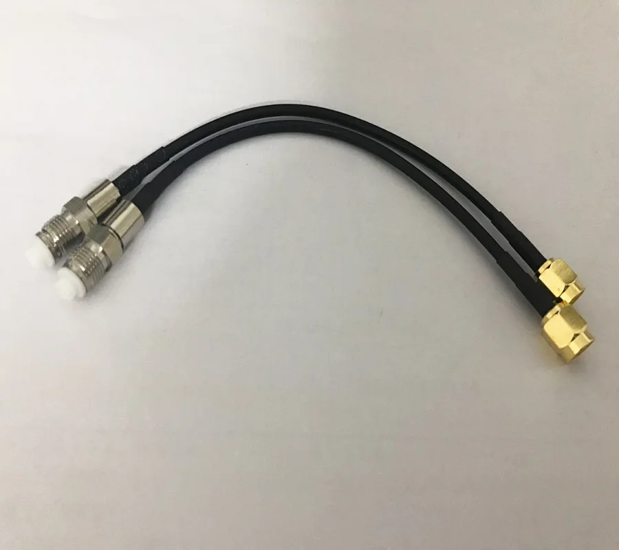 10 шт. FME Female to SMA Male прямой обжимной для RG174 отрезок провода расширения Кабельный
