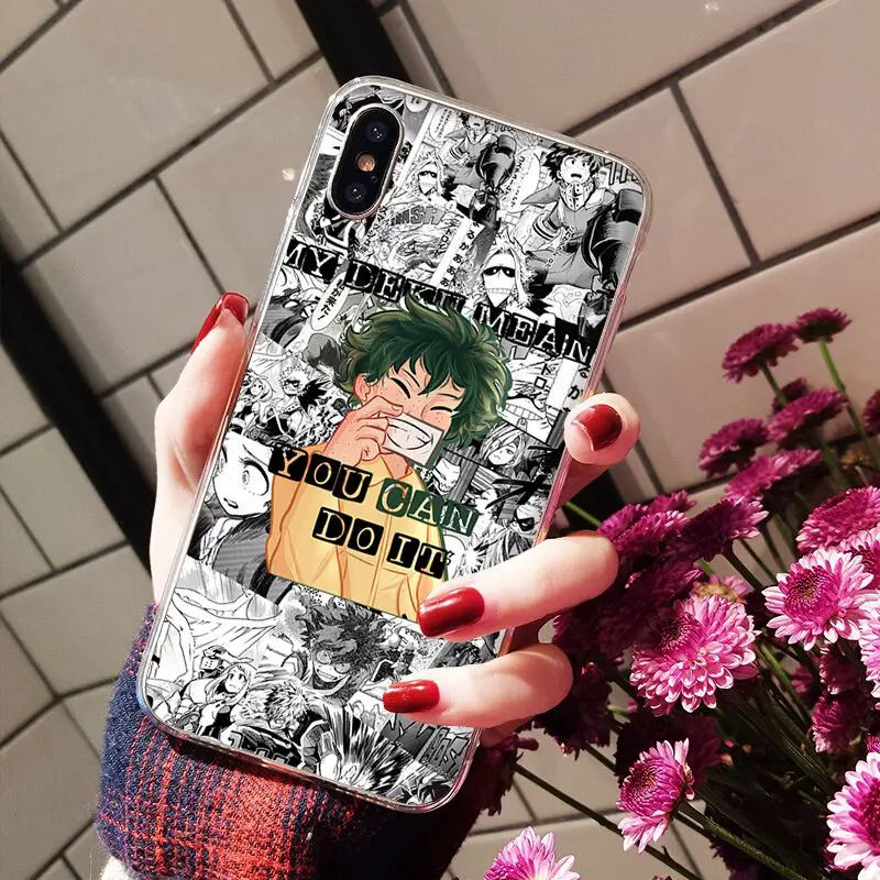 Мягкий силиконовый прозрачный чехол Yinuoda My Hero academic Midoriya Izuku из ТПУ для iPhone 5 5Sx 6 7 7plus