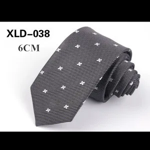XLD-038 5 см 6 см дизайн мода взрыв Высокое качество шелк Полиэстер бизнес мужской личности Узкий Тонкий Галстуки аксессуары - Цвет: XLD-038