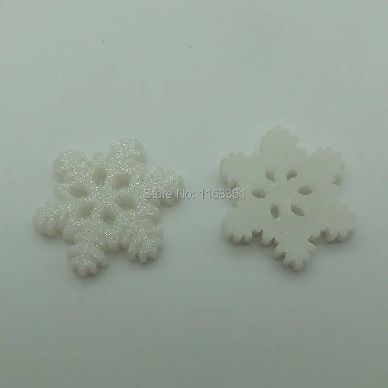 1 шт./лот полимерные снежинки с плоской задней стороной 21 мм кабошоны скрапбукинг