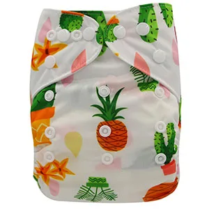 OB170 Ohbabyka тканевые подгузники Детские многоразовые подгузники Couche Lavable Piscine Регулируемый один размер дизайнерские подгузники с карманами для новорожденных - Цвет: OB170
