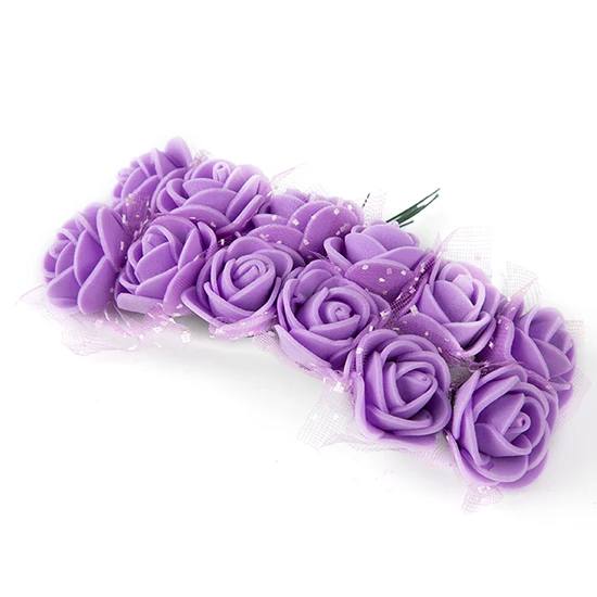 purple Искусственные Искусственные цветы из пенопласта, розы, этернель, настенные, для дома, свадьбы, автомобиля, дома, Флорес, искусственные цветы, для украшения, Hogar - Цвет: purple