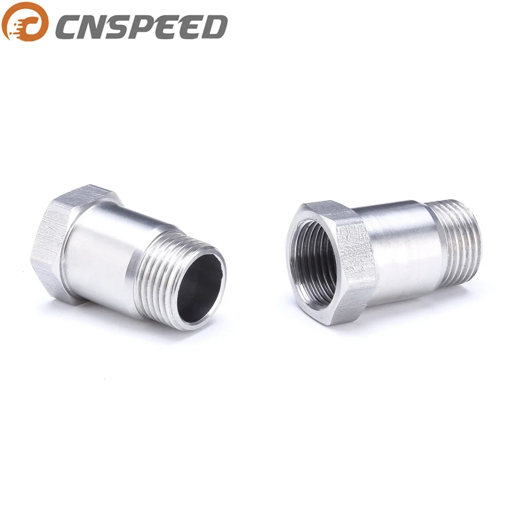 CNSPEED Sliver O2 Датчик кислорода удлинитель трубы адаптер Распорки M18 X 1 5 Bung Thread 304 из