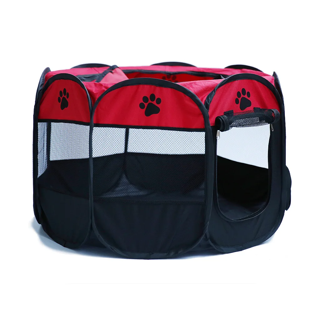 Складной восьмиугольная Pet палатка Dog House клетке шатер для собак котов манеж щенок