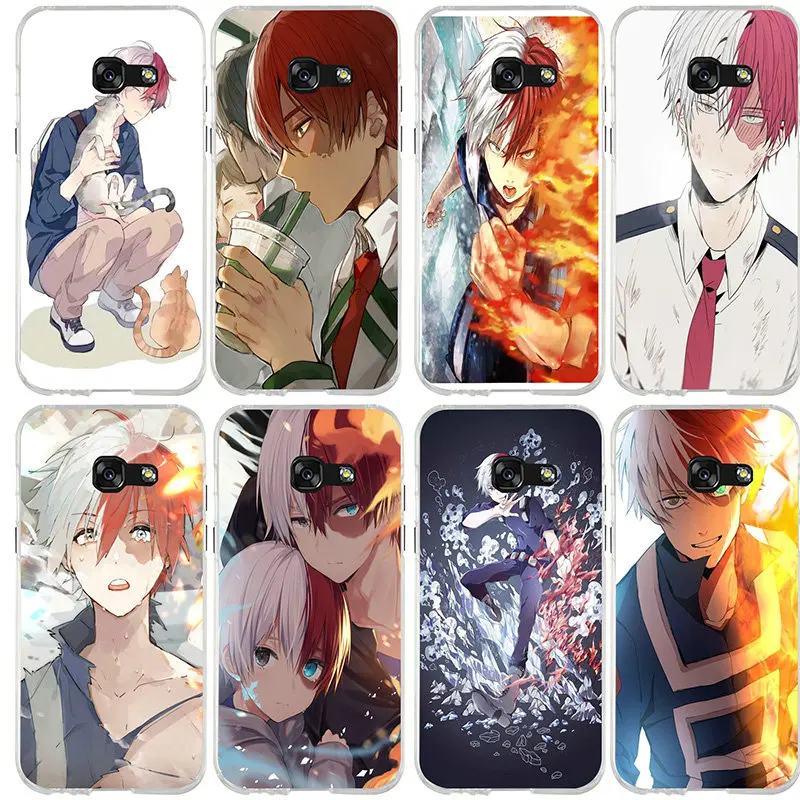 Todoroki Shoto My Hero Academia чехлы для телефонов Samsung Galaxy J3 J4 J5 J6 J7 J8 A3 A5 A7 2016 2017 2018 мягкие