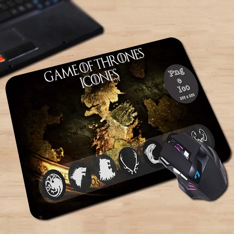 Коврик для мыши Babaite Нескользящий Резиновый Для Игры престолов|mouse mat|mouse padmat mouse |
