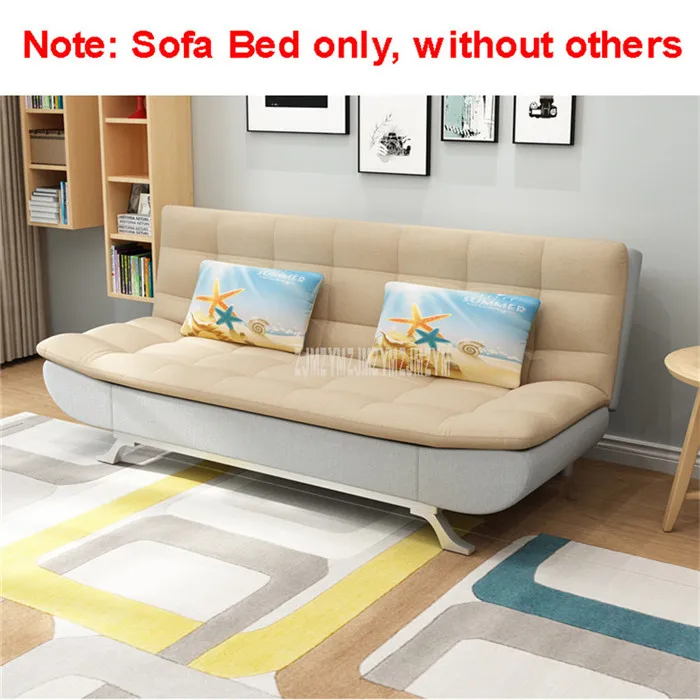 gray with beige Современный Модный складной диван-кровать, мебель для дома, двухместная квартира, Многофункциональная спальня, ленивый диван, моющийся, 190*85*90 см - Цвет: gray with beige