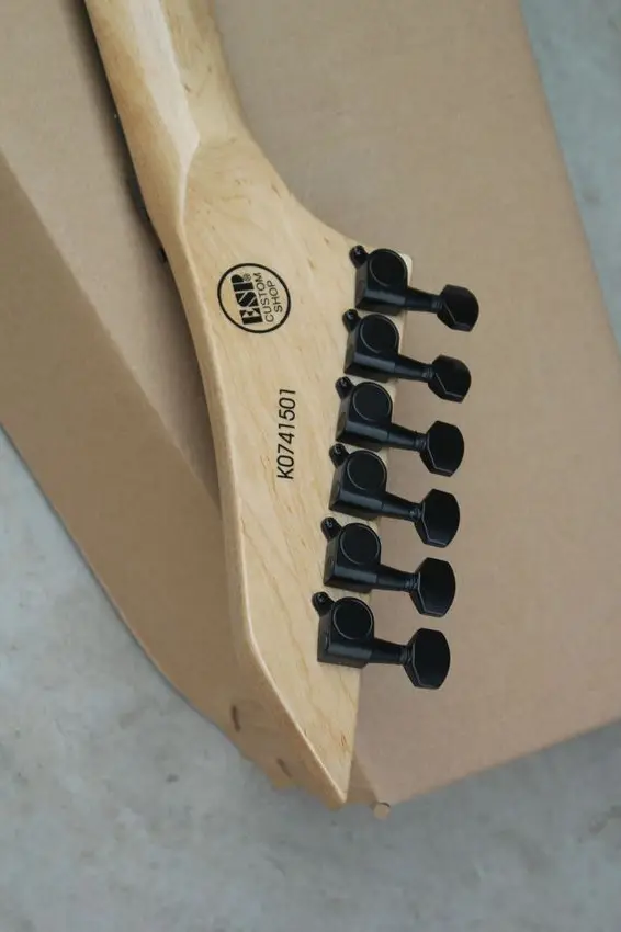 Kirk Hammett signature KH-2 электрогитара черный KH2 гитара 9 в активные звукосниматели с черепом инкрустация custom shop гитара