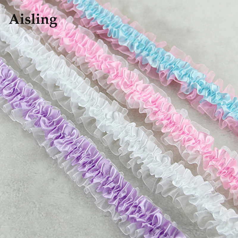 Aisling 4 см широкая эластичная кружевная лента аксессуары ручной работы для