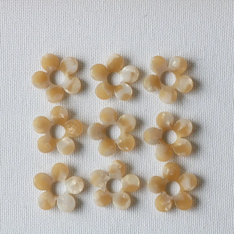 20 шт. 23 мм уксусная кислота Смола Цветы Подвеска соединители серьги аксессуары