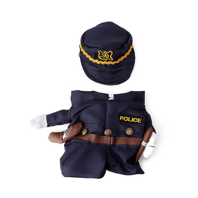 Policeman Забавная модная одежда для домашних животных, собак, кошек, костюм, платье, костюм Доктора полицейского, ковбойский костюм, хлопковая одежда, размеры s, m, l - Цвет: Policeman