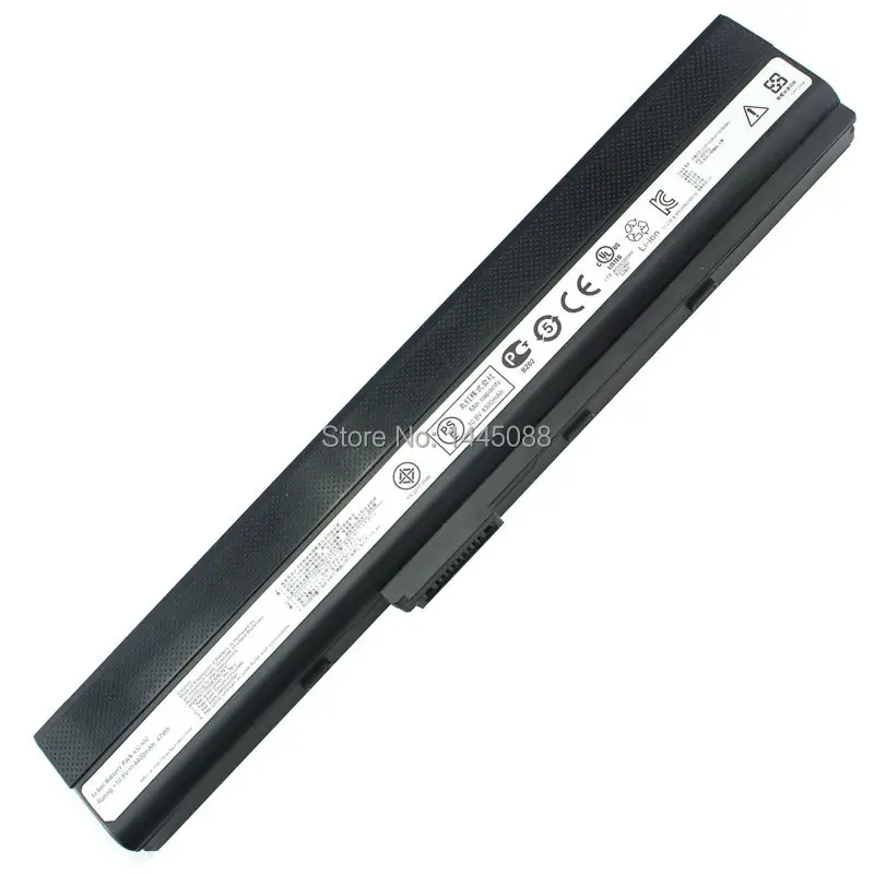 

Battery for Asus A32-K42 A32-K52 A32-N82 A40J A42JZ A52JR A62-Q037H B53JC F85 F86 P42 P42F P42J P42JC X42DE X52DE X67 X8C