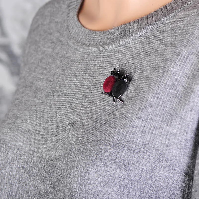 Funmor парные двойные Броши с птицами в виде совы для женщин подвеска животного