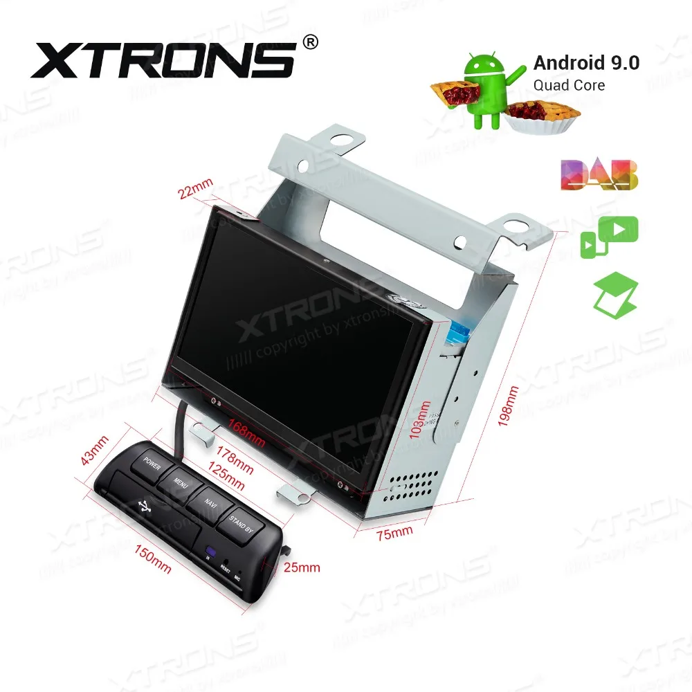 XTRONS 7 &quotAndroid 9 0 автомобильный стерео проигрыватель для Land Rover freelander 2 2007 2008 2009 2010 2011