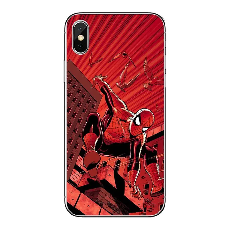 Человек-паук Marvel Hero DC Venom для Motorola Moto X4 E4 E5 G5 G5S G6 Z Z3 G3 C Play Plus мягкие прозрачные чехлы