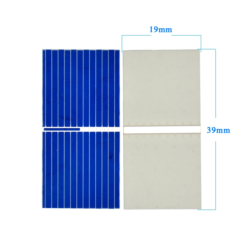

SUNYIMA 100PCS 0.5V 0.24A Polycrystalline Silicon Solar Panels Painel Solar 39*19mm Mini Solar Cells for DIY Battery Charger