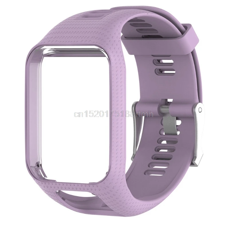 Фиолетовый Силиконовый ремешок для наручных часов TomTom Runner 2 3 Spark 3 gps спортивные часы# T50P# Прямая поставка - Цвет ремешка: Фиолетовый