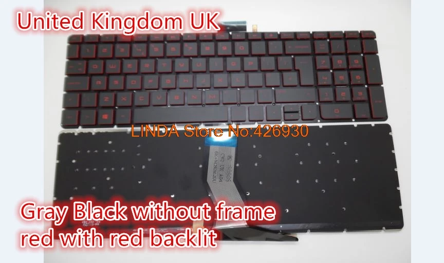Клавиатура с подсветкой для HP Pavilion 15 AB000 AB100 AB200 15Z SG 80700 2BA SN6143 9Z.NC8BQ.60U LA TR