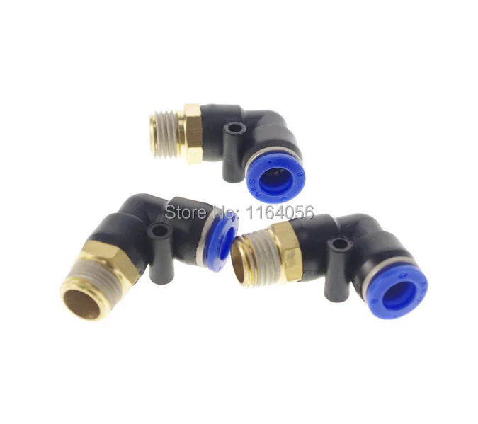

10pcs Tube OD 8mm x BSPT 1/8" Pneumatic Connectors Elbow Fitting
