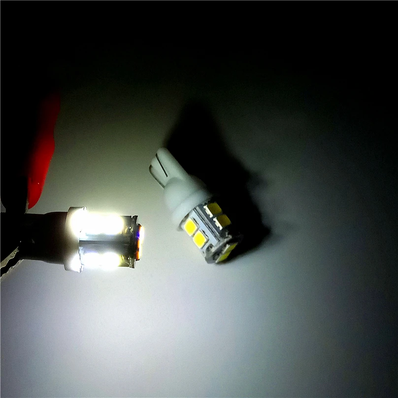 Автомобильный мигающий 100 шт. Акция T10 10 smd 1210 светодиодный автомобильный сигнал
