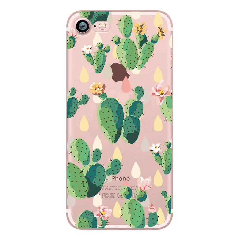 Мягкий чехол для iPhone 6 TPU милый силиконовый 7 PLUS 8 5S SE 5 XS 6S с рисунком Caphina Funda Capa |