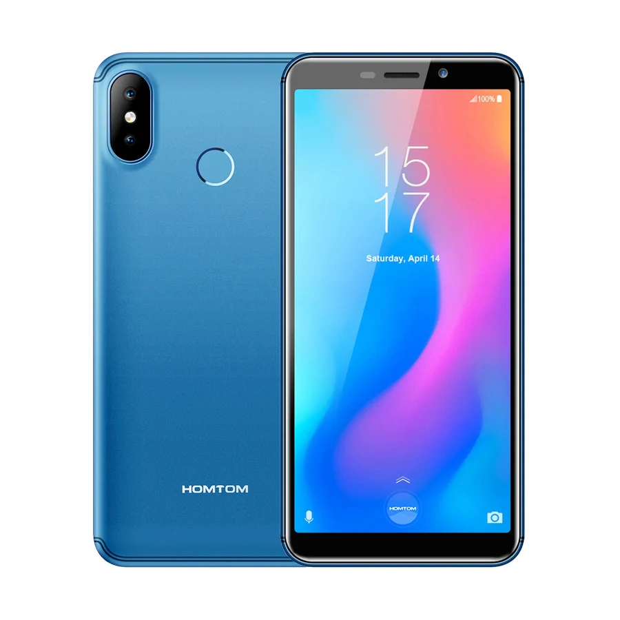 HOMTOM C2 смартфон с 5 дюймовым дисплеем четырёхъядерным процессором Android 8 1 ОЗУ 2 Гб
