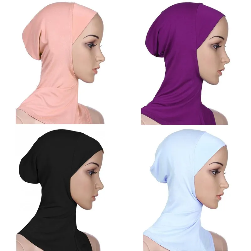 

Women Muslim Inner Hijabs Islamic Underscarf Shawls Full Cover Stretch Turban cap