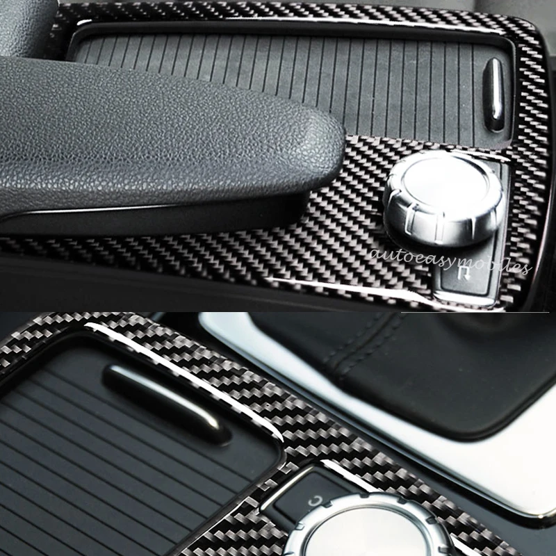 

1PCS New Styling Car-Styling For Mercedes Benz C class W204 Inner Center Console Gear Shift Box Sequin Water Cup Holder Frame